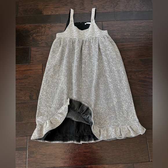 Take Note Metallic Tweed Ruffled Jumper; Size 14 - Picture 2 of 12